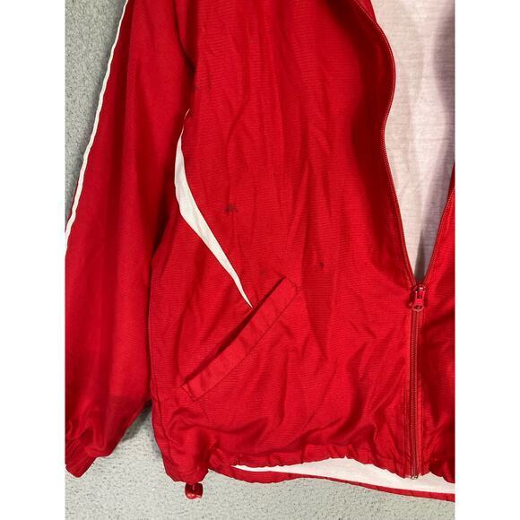 Vintage West Side Red Varsity Track Jacket Men's Size L Casual‎ Zip-Up - Picture 11 of 11